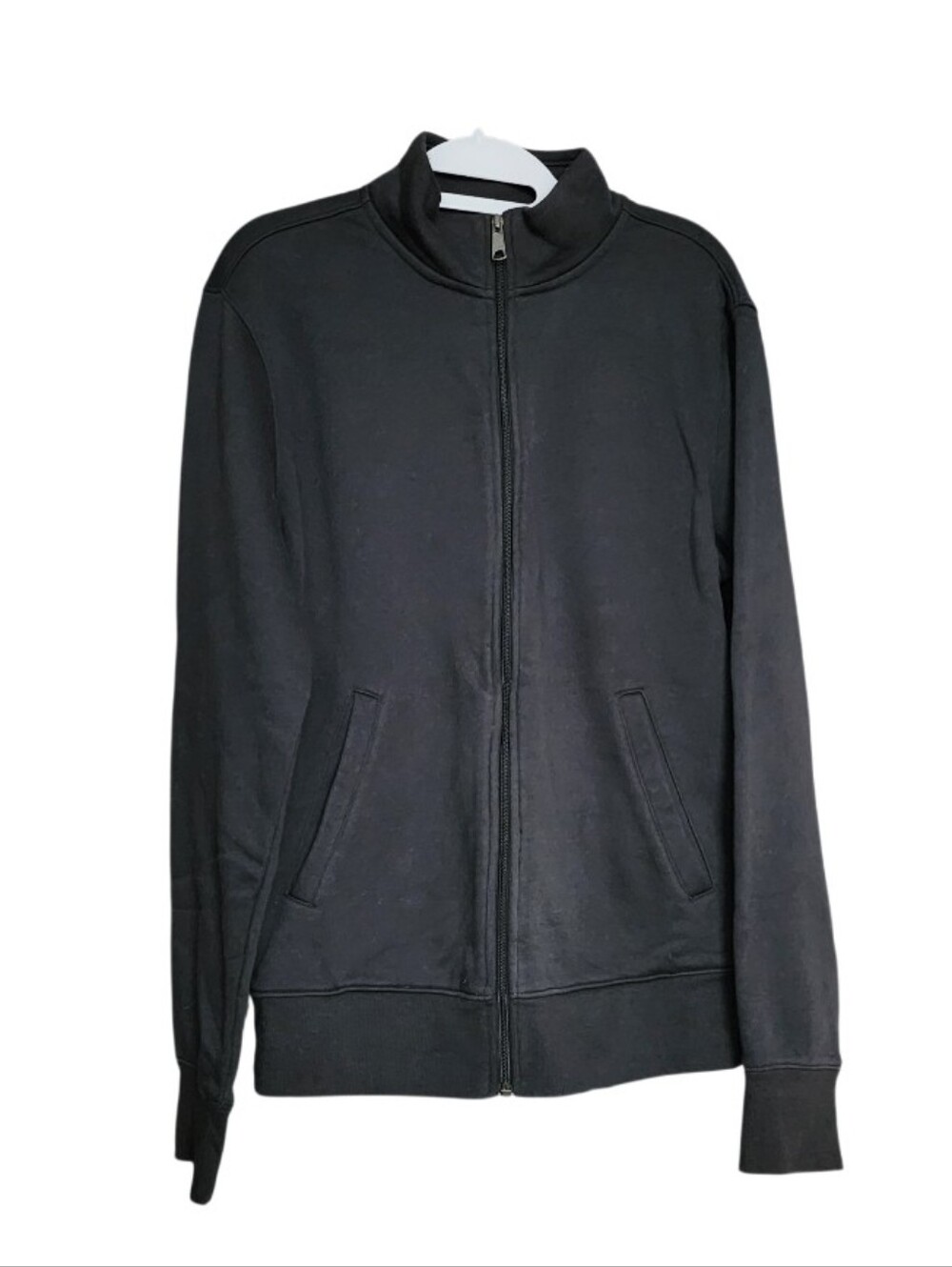 Men's Black Full-Zip Jacket - Classic Casual Layer